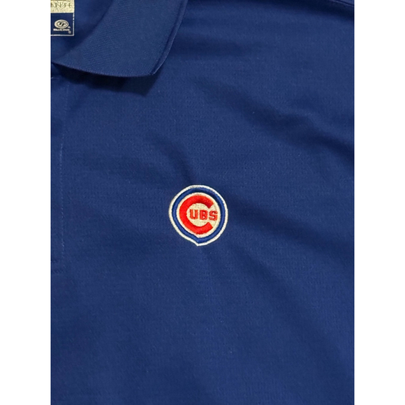 Genuine Merchandise Men's Chicago Cubs Polo Shirt MLB Size XL Blue Red - Picture 4 of 4